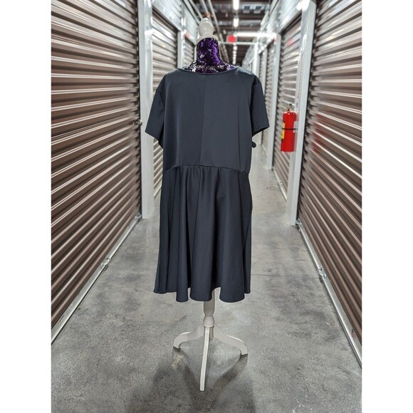 Today I am Confident Plus Size 30/32 Grey fit and flare dress pockets - Picture 2 of 6